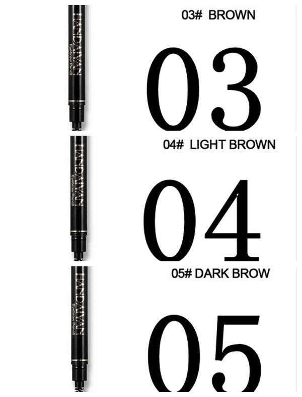 5-Color Waterproof Dual Brow Pen