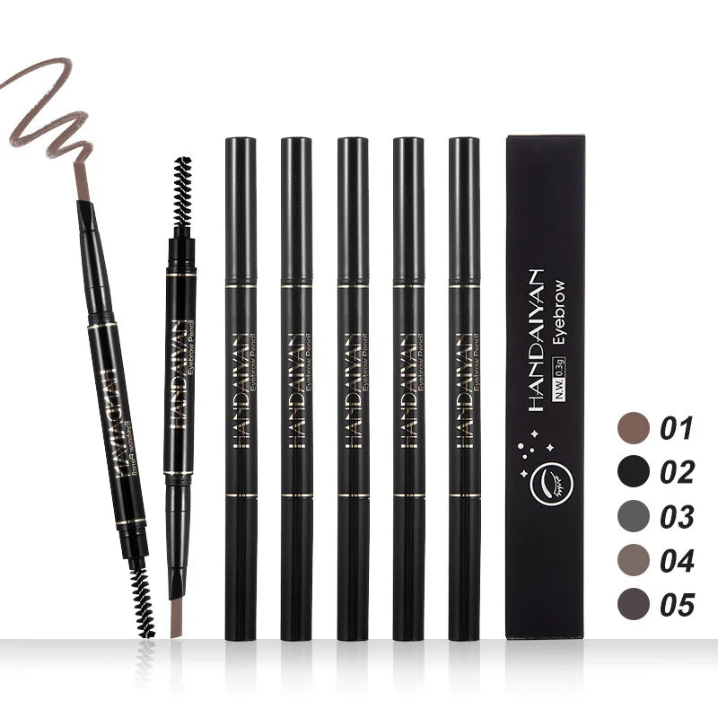 5-Color Waterproof Dual Brow Pen