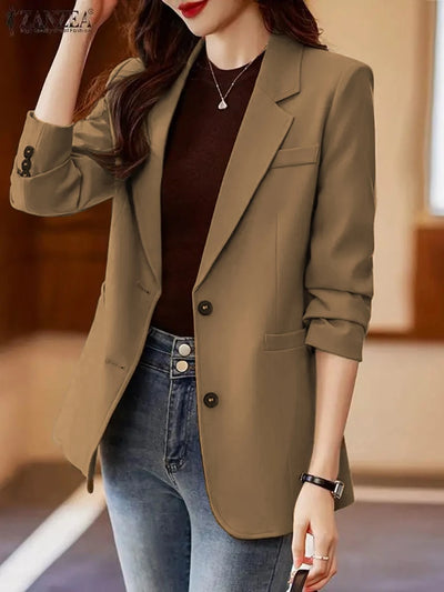 Elegant Women's Lapel Blazer