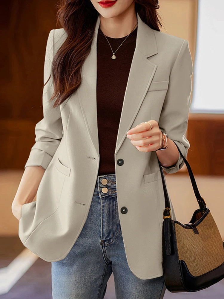 Elegant Women's Lapel Blazer