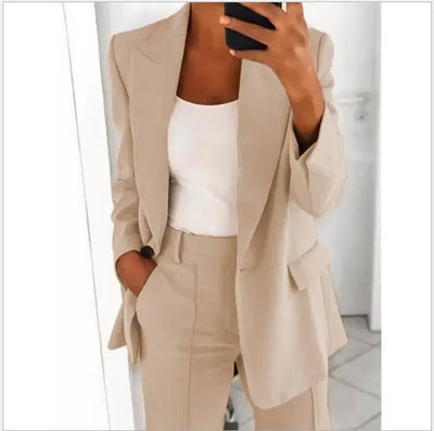 Chic Long-Sleeve Women's Blazer