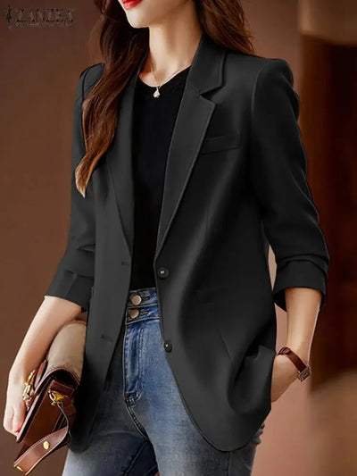 Elegant Women's Lapel Blazer