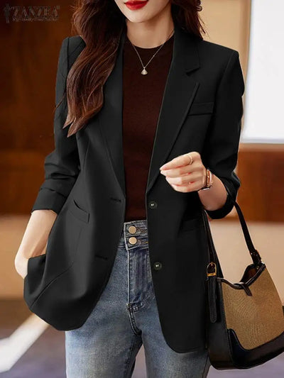 Elegant Women's Lapel Blazer