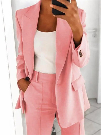 Chic Long-Sleeve Women's Blazer