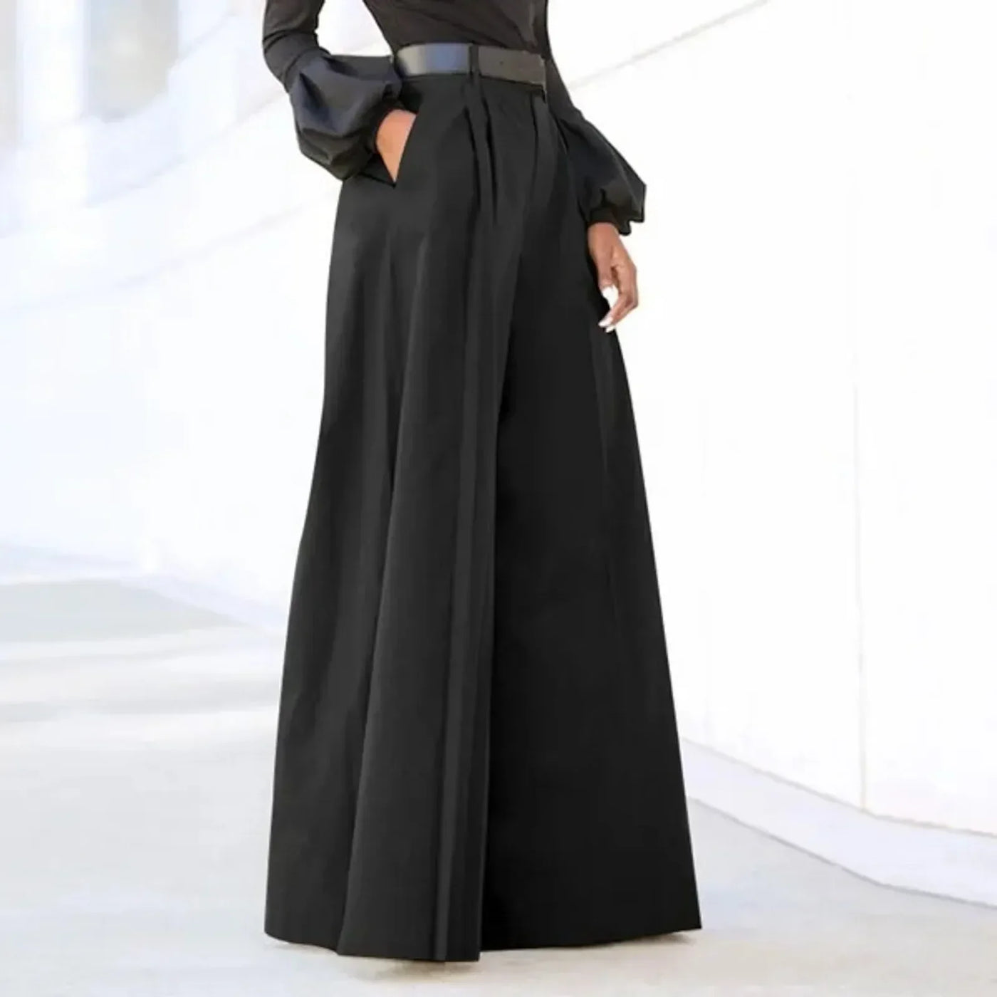 Elegant High-Waist Palazzo Pants