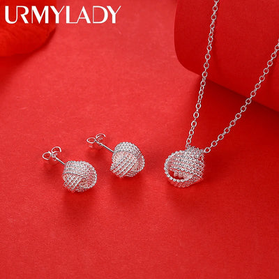 Trendy Necklace & Stud Earrings