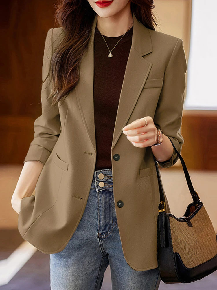 Elegant Women's Lapel Blazer