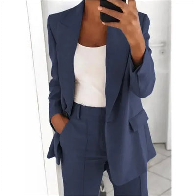 Chic Long-Sleeve Women's Blazer